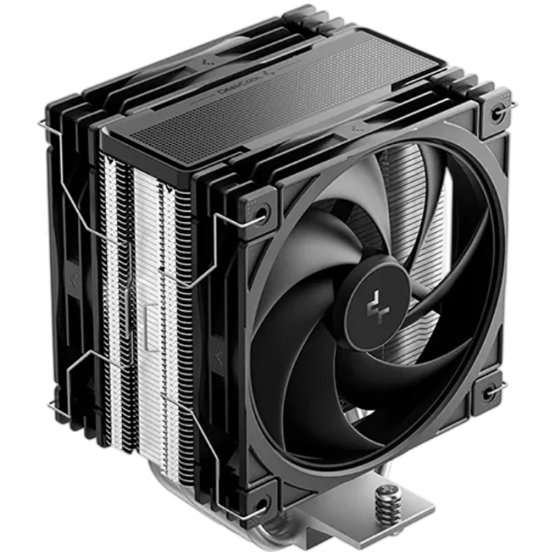 DeepCool AG400 G2 PLUS, CPU Air Cooler, 2x120mm PWM Fan, TDP 230W, 4 Heatpipes, Black, LGA1851/1700, AMD AM5/AM4, 125x107x152 mm(LxWxH), 2Y, R-AG400-BKNPMG2-G-1