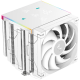 DeepCool AK620 DIGITAL PRO WH, CPU Air Cooler, 2x120mm FT12 SE PWM Fans, 6 Heatpipes, White, LGA2066/2011-v3/2011/1851/1700/1200/115x, AMD AM5/AM4, 129x138x163 mm(LxWxH), R-AK620-WHAPMN-G, 3Y