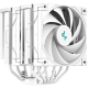 DeepCool AK620 WH, CPU Air Cooler, 2x120mm PWM FDB Fan, TDP 260W, 6 Heatpipes, White, Intel LGA2066/2011-v3/2011/1700/1200/115x, AMD