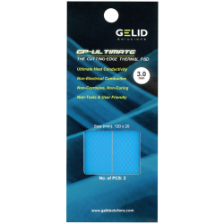 GELID GP-ULTIMATE 120×20 THERMAL PAD, Value Pack (2pcs included): 3 mm, Density (g/cm3): 3.2, Size (mm): 120 x 20, Thermal Conductivity (W/mK): 15