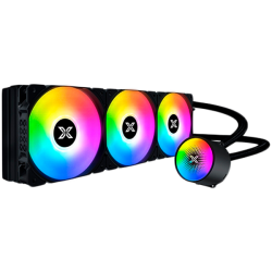 Liquid Killer X 360 EN47703, AIO Liquid Cooler, New X logo ARGB Pump Head, 3x120mm ARGB Fan, Plastic Steel Backpanel