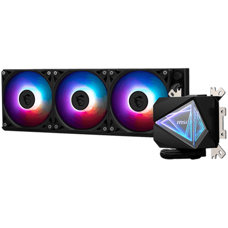 MSI MAG CORELIQUID I360 3x 120mm ARGB Fans, Aluminium Radiator, Loop Dynamic Bearing, Intel LGA 1150/1151/1155/1156/1200/1700/1851, AMD
