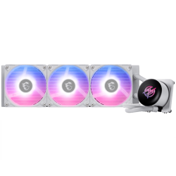 MSI MPG CORELIQUID P13 360 WHITE, 3x120mm Pre-installed CycloBlade 9 ARGB Daisy Chain Fans, 2.1-inch LCD screen, Copper Base, UNI BRACKET, Intel LGA 1700/1851, AMD AM5/AM4, 5Y Warranty