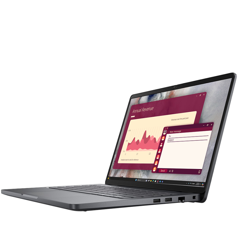 Dell Pro 14 (PC14250), Intel Core 5 120U(10C, 12T, 12MB, up to 5.0GHz), 14.0" FHD+(1920x1200) Non-Touch, 16GB(1x16GB) DDR5, 512GB M.2 SSD, Integrated Graphics, WiFi+BT, IR Cam+Mic, BG Backlit KBD, FPR, Ubuntu, 3Y ProSupport