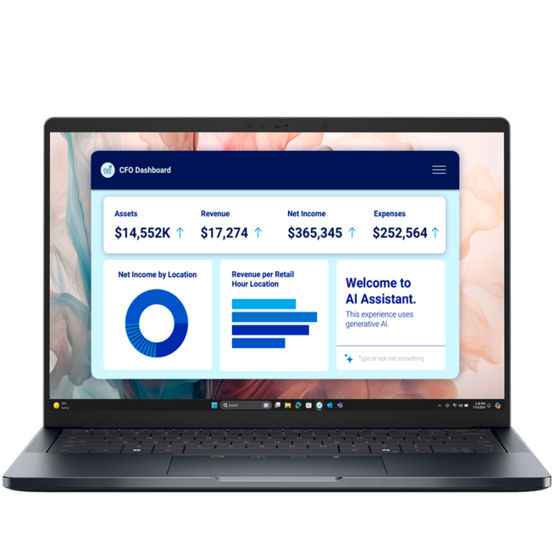 Dell Pro 14 Plus (PB14250), Intel Core Ultra 5 225U (12C, 12 TOPS NPU, up to 4.8GHz), 14.0"FHD+(1920x1080) Non-Touch AG, 16GB (1x16GB) DDR5, 512GB SSD, Integrated Intel Graphics, WiFi+BT, FHD Cam+Mic, BG Backlit KBD, no FPR, Ubuntu, 3Y Basic Onside