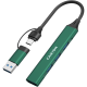 CANYON hub DS-02 4in1 USB-A/C Green, CNS-TDS02GR
