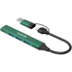 CANYON hub DS-02 4in1 USB-A/C Green, CNS-TDS02GR