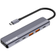 CANYON hub DS-17 6in1 4k USB-C Grey, CNS-TDS17