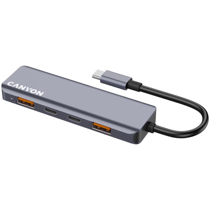 CANYON hub DS-18 5in1 USB-C Grey, CNS-TDS18