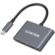 CANYON hub DS-3 3in1 USB-C Dark Grey, CNS-TDS3