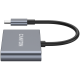 CANYON hub DS-3 3in1 USB-C Dark Grey, CNS-TDS3