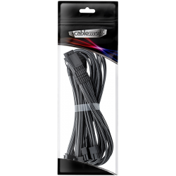 CableMod E-Series Pro ModMesh Sleeved 12VHPWR PCI-e Cable for Super Flower Leadex Platinum / Platinum SE / Titanium / V Gold Pro / V Platinum Pro, EVGA G7 / G6 / G5 / G3 / G2 / P2 / T2 (Carbon, Nvidia 4000 series, 16-pin to Quad 8-pin, 60cm)