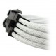 GELID 8pin Power extension cable 30cm individually sleeved UV White-CA-8P-02