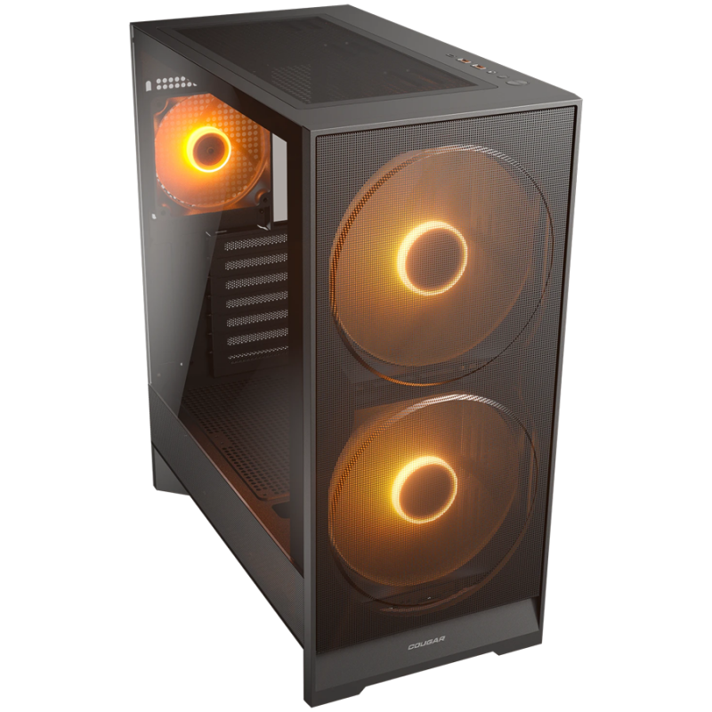 COUGAR AIRFACE 180 PC Case, Mid Tower, Black
