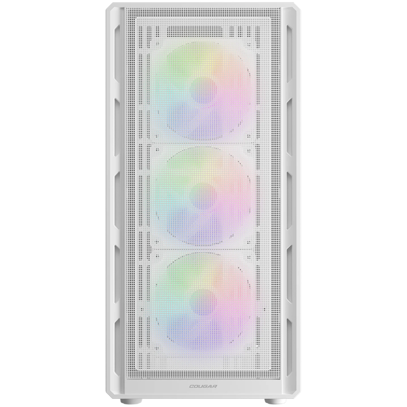 COUGAR AIRFACE PURE RGB PC Case, Mid Tower, White