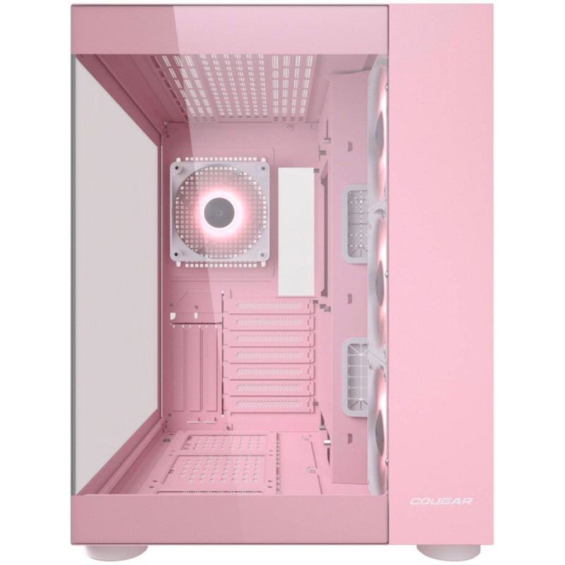 COUGAR FV150 RGB PC Case, Mid tower, Pink