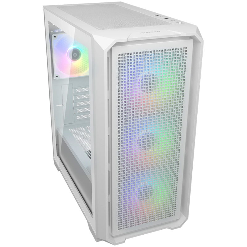COUGAR MX600 Mini V2 RGB PC Case, Mini Tower, White