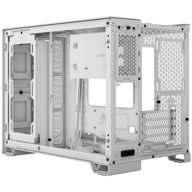 Corsair 2500X Tempered Glass mATX Mid-Tower, White, CC-9011266-WW