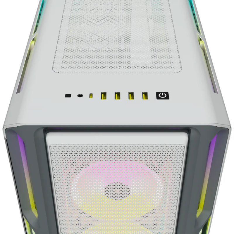 Corsair iCUE 5000T RGB Tempered Glass Mid-Tower Smart Case, White, EAN: 0840006645184, CC-9011231-WW