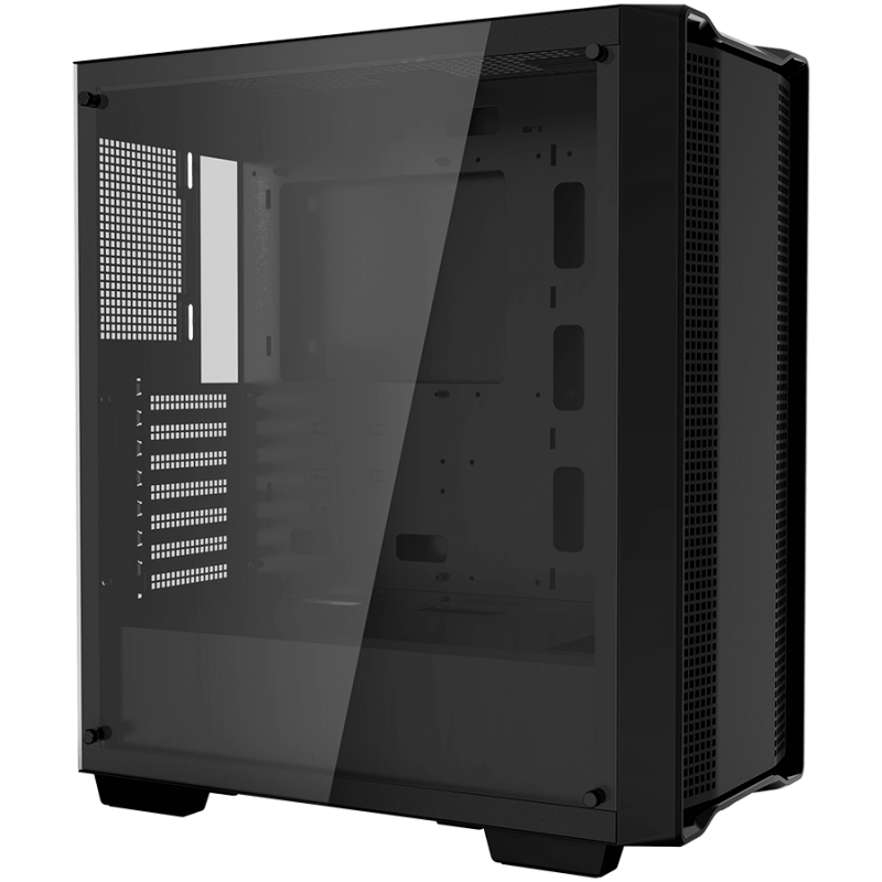 DeepCool CC560 Limited, Mid Tower, Mini-ITX/Micro-ATX/ATX, 1xUSB3.0, 1xUSB2.0, 1xAudio, No Fans, Tempered Glass, Mesh Panel, Black