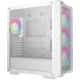 DeepCool CC560 MESH WH V2, Mid Tower, Mini-ITX/Micro-ATX/ATX, 2xUSB3.0, 1xAudio, 4x120mm Pre-Installed ARGB Fans, Tempered Glass, Mesh