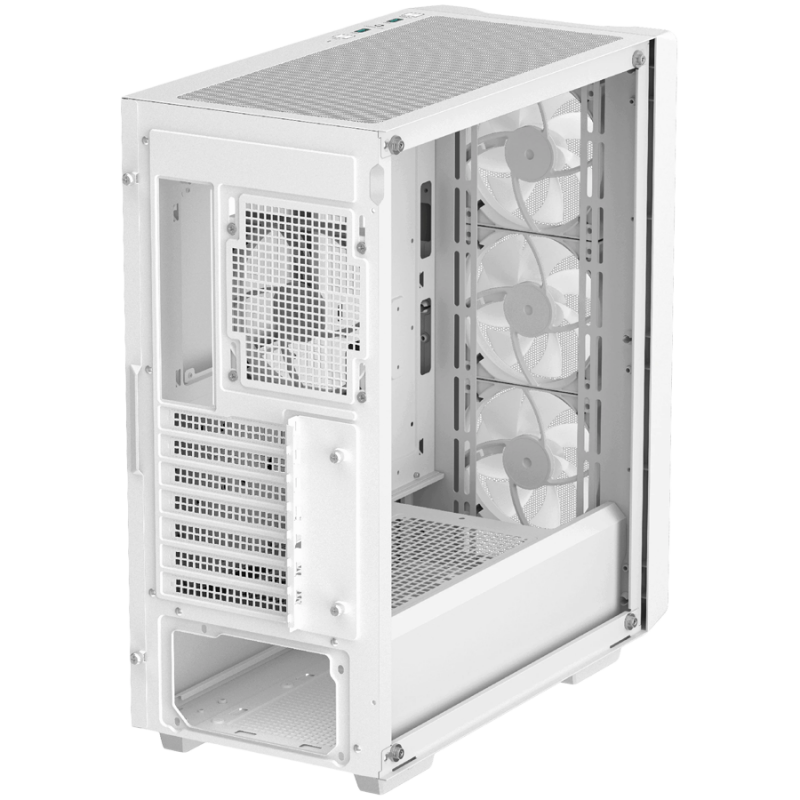 DeepCool CC560 MESH WH V2, Mid Tower, Mini-ITX/Micro-ATX/ATX, 2xUSB3.0, 1xAudio, 4x120mm Pre-Installed ARGB Fans, Tempered Glass, Mesh