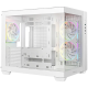 DeepCool CG330-3F WH, Mid Tower, Mini-ITX/Micro-ATX(Rear Connector), 1xUSB3.0, 2xUSB2.0, 1xAudio, 3x120mm Pre-Installed ARGB Fans, Tempered Glass, Mesh Panel, White, R-CG330-WHNGM3-G