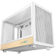 DeepCool CH260 WOOD WH, Mini Tower, Mini-ITX/Micro-ATX, 2xUSB3.0, 1xType-C Gen 2, 1xAudio, Mesh Panel, White, 2Y, R-CH260-WHNWM0-G-1