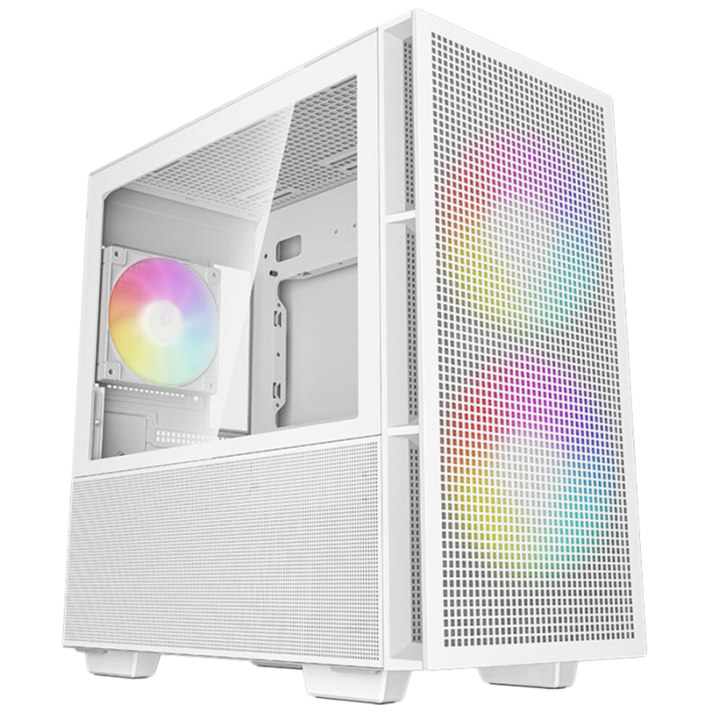 DeepCool CH360 WH, Mid Tower, Mini-ITX/Micro-ATX/ATX PS 2, 1xUSB3.0, 1xAudio, 1x Type-C,  2x140mm Pre-Installed ARGB Fans + 1x120, Tempered