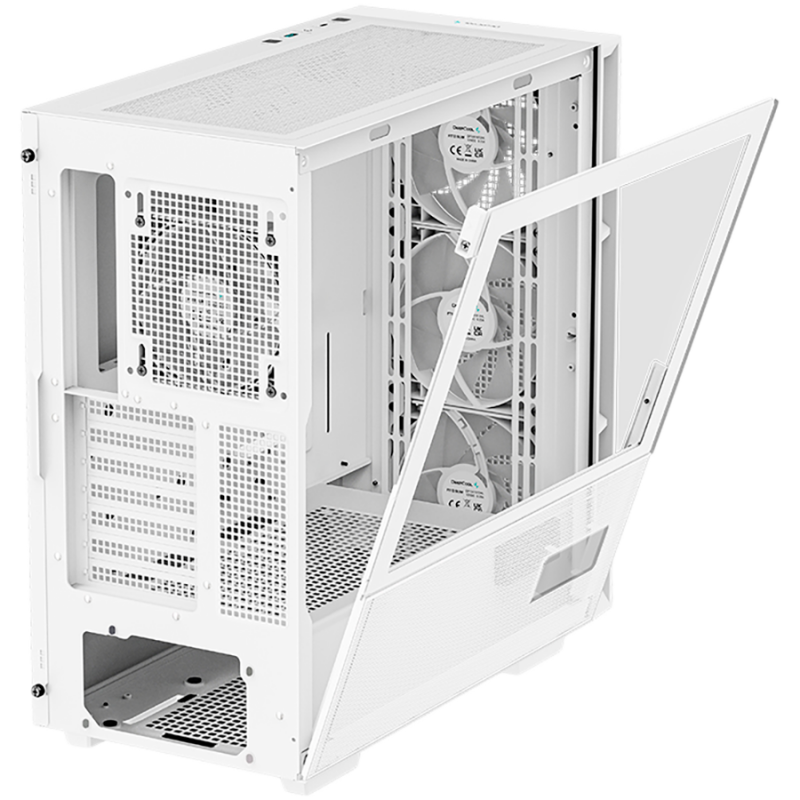 DeepCool CH560 Digital WH, Mid Tower, Mini-ITX/Micro-ATX/ATX/E-ATX, 1xUSB3.0, 1xType-C, 1xAudio, 3x140mm+1x120mm Pre-Installed ARGB Fans