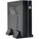 E-mini 3002 Black/Silver, 120W DC/DC + 12V/5A adapter, Mini-ITX chassis-CASEM3002SDC5A