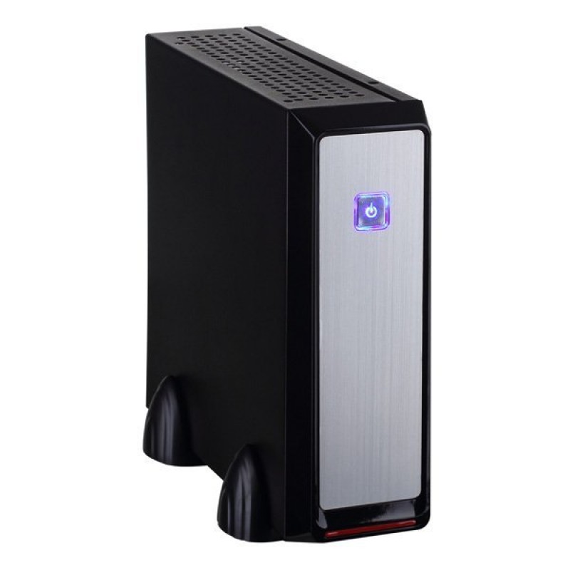 E-mini 3019 Black, 120W DC/DC + 12V/5A adapter, Mini-ITX chassis-CASEM3019BDC5A