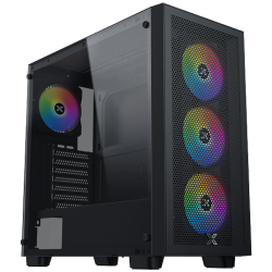 Gaming Z Pro EN41761 Black, E-ATX/ATX/M-ATX/MINI ITX, USB3.0 X1, USB2.0 X2, HD AUDIO, Metal Meshed FP & Left TG,4PCS Z20A & Galaxy II Fan Control Kit