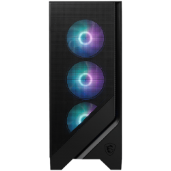 MSI MAG FORGE 320R AIRFLOW, Mid-Tower, ATX/M-ATX/ITX, 2x USB 3.2, 1x Audio/Mic, LED Button, ARGB Hub, 4x 120mm ARGB Fans, Mesh Panel, Tempered Glass, Black