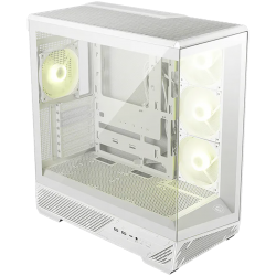 MSI MAG PANO 130R PZ WHITE, Mid-Tower, ATX(Back-connect supported)/M-ATX/ITX, 2x USB 3.2, 1x USB Type-C 20Gbs, 1x Audio/Mic, 4x 120mm ARGB Fans, Mesh Panel, Tempered Glass