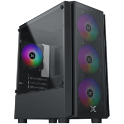 NYX Air, EN41211, M-ATX, U3x1 & U2x2, Meshed Grill Frontpanel & Left TG, Front 4PCS Z20F Fan