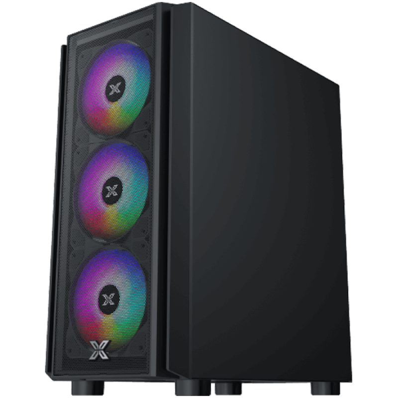 NYX Air, EN41211, M-ATX, U3x1 & U2x2, Meshed Grill Frontpanel & Left TG, Front 4PCS Z20F Fan, NYX_AIR