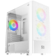 Oreo Arctic White EN47772, M-ATX, USB3.0x1+USB2.0x2, Meshed Grill FP, Left TG, 3PCS X24F Arctic Fixed RGB Fan, OREO_ARCTIC