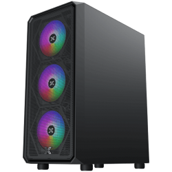 Xigmatek DUO X (BK, EATX, U3x1 & U2x2,Front Mesh Grill & Left TG, 4PCS Z20F Fan)