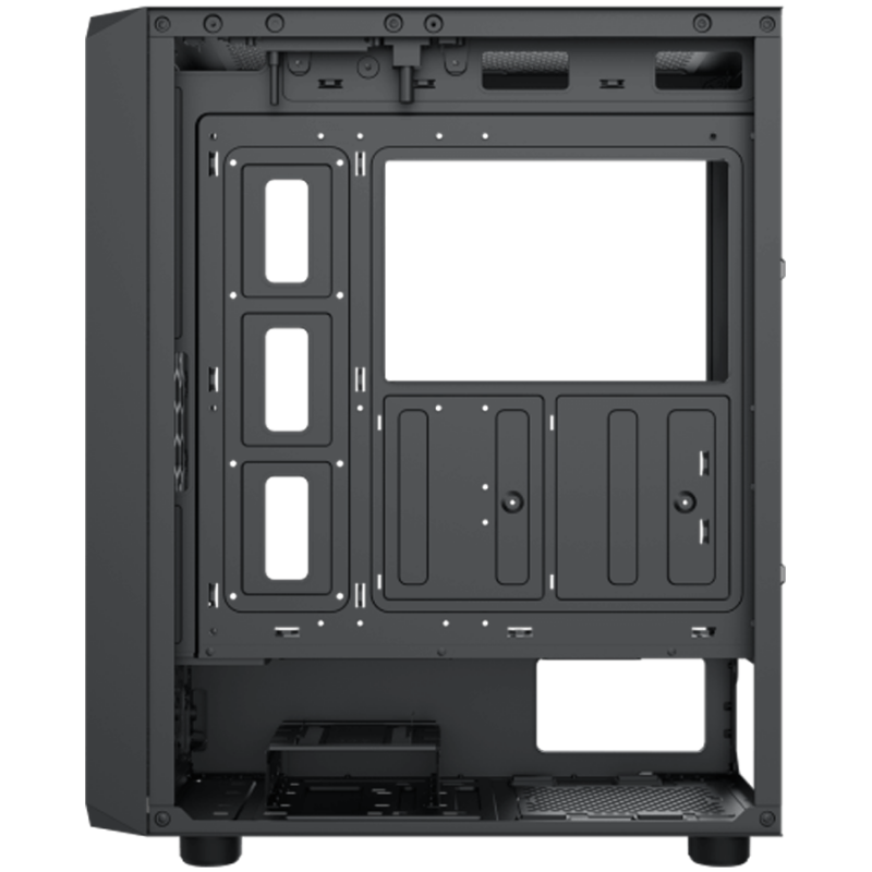 Xigmatek DUO X (BK, EATX, U3x1 & U2x2,Front Mesh Grill & Left TG, 4PCS Z20F Fan)