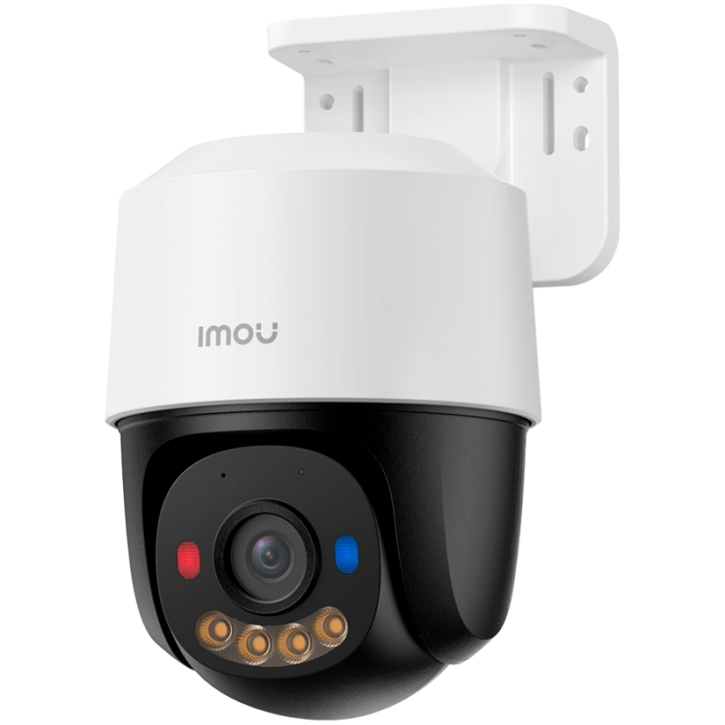 Imou PoE full colour Smart PT camera, 8MP, 3.6 mm Fixed lens, 20 fps. IR up to 30m, FOV 105, 355 pan, 0-90 tilt, 4 led spotlight, 2 red-blue light, build-in Mic and Speaker, Siren 120 dB, micro SD up to 512GB, 8x digital zoom, ONVIF, 1x RJ45 PoE, 9W
