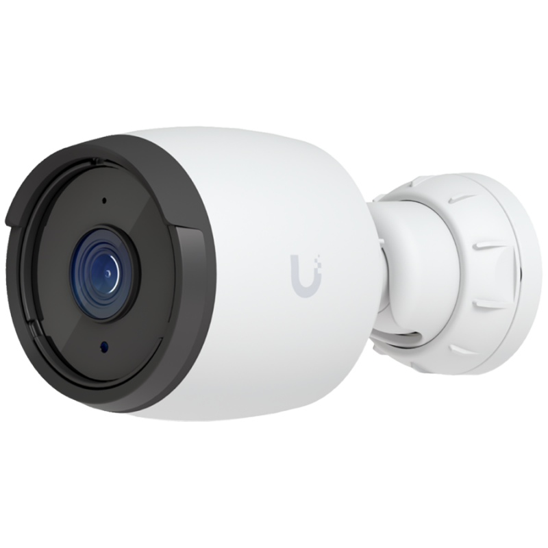 Ubiquiti UVC-G6-Bullet-W All-weather 4K PoE camera with a 1/1.8" 8MP image sensor, Multi-TOPs AI Engine, and long-range IR night vision