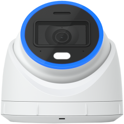 Ubiquiti UVC-G6-Turret-W All-weather, tamper-resistant 4K PoE camera with a 1/1.8" 8MP image sensor, Multi-TOPs AI Engine, and 3-axis manual adjustment for flexible installation