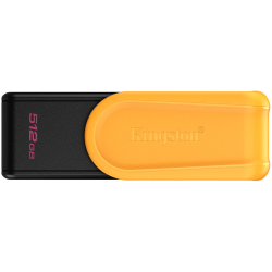Kingston 512GB Portable USB 3.2 Gen 1 DataTraveler Exodia S (Black/Yellow)