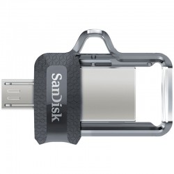 SANDISK 32GB ULTRA DUAL DRIVE M3.0 micro-USB and USB 3.0 connectors