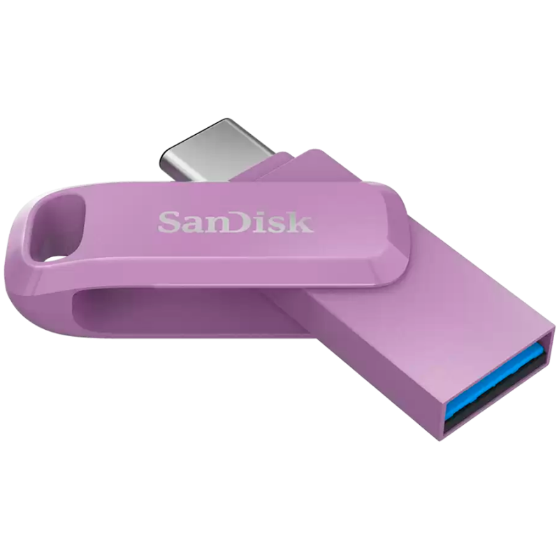 SanDisk Ultra Dual Drive Go USB Type- C, Lavender, Global, 400MB/s 128GB, SDDDC3-128G-G46L