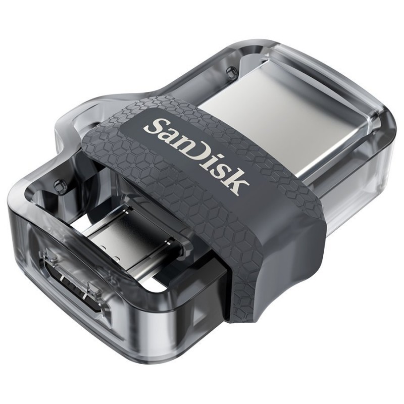 SanDisk Ultra Dual Drive m3.0 128GB Grey & Silver; EAN: 619659149697-SDDD3-128G-G46