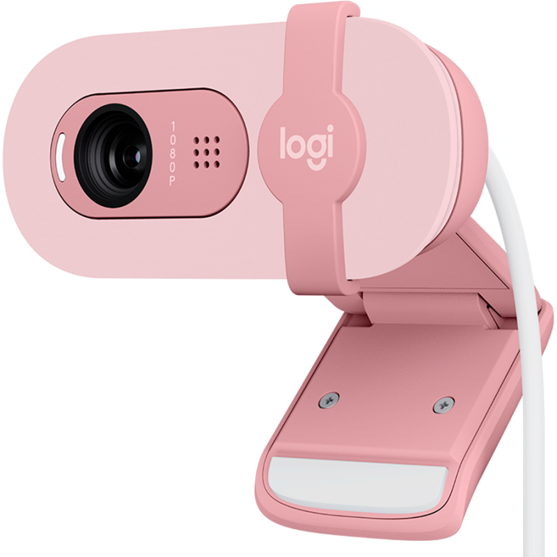LOGITECH Brio 100 Full HD Webcam - ROSE - USB, 960-001623