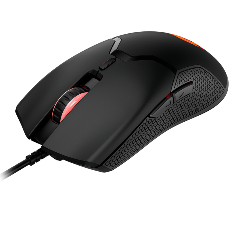 CANYON Carver GM-116,  6keys Gaming wired mouse, A603EP sensor, DPI up to 3600, rubber coating on panel, Huano 1million switch, 1.65M PVC