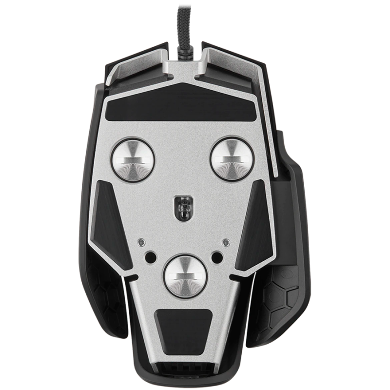 CORSAIR M65 RGB ULTRA Gaming Mouse, Backlit RGB LED, Optical, Silver ALU, Black